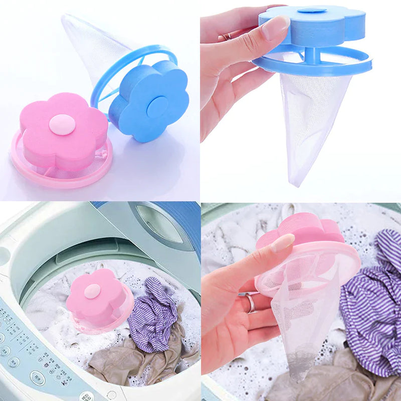 Pet hair catcher for washing machine