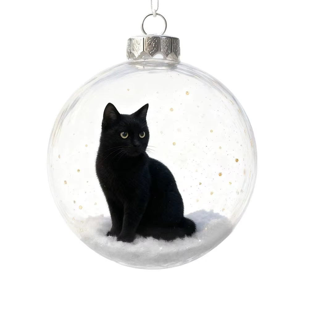 Cat Christmas ball ornament – photo 13