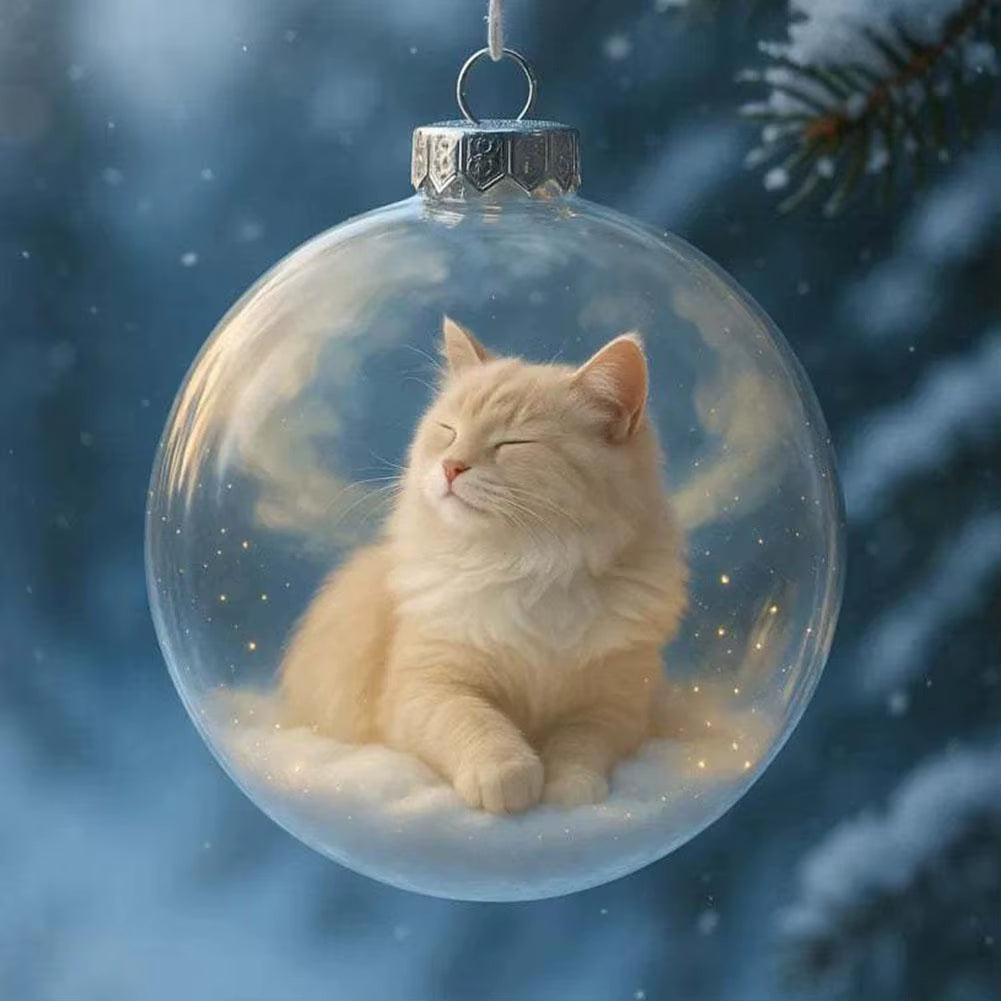 Cat Christmas ball ornament – photo 5