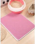 Pet Cat Litter Mat Pet Supplies EVA Double Cat Litter Mat
