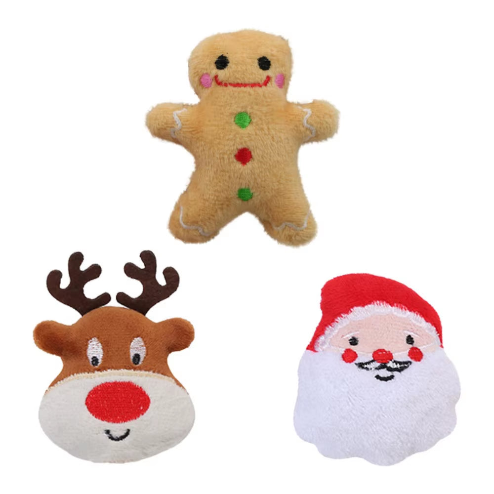 Christmas plush cat toys with catnip – photo 5