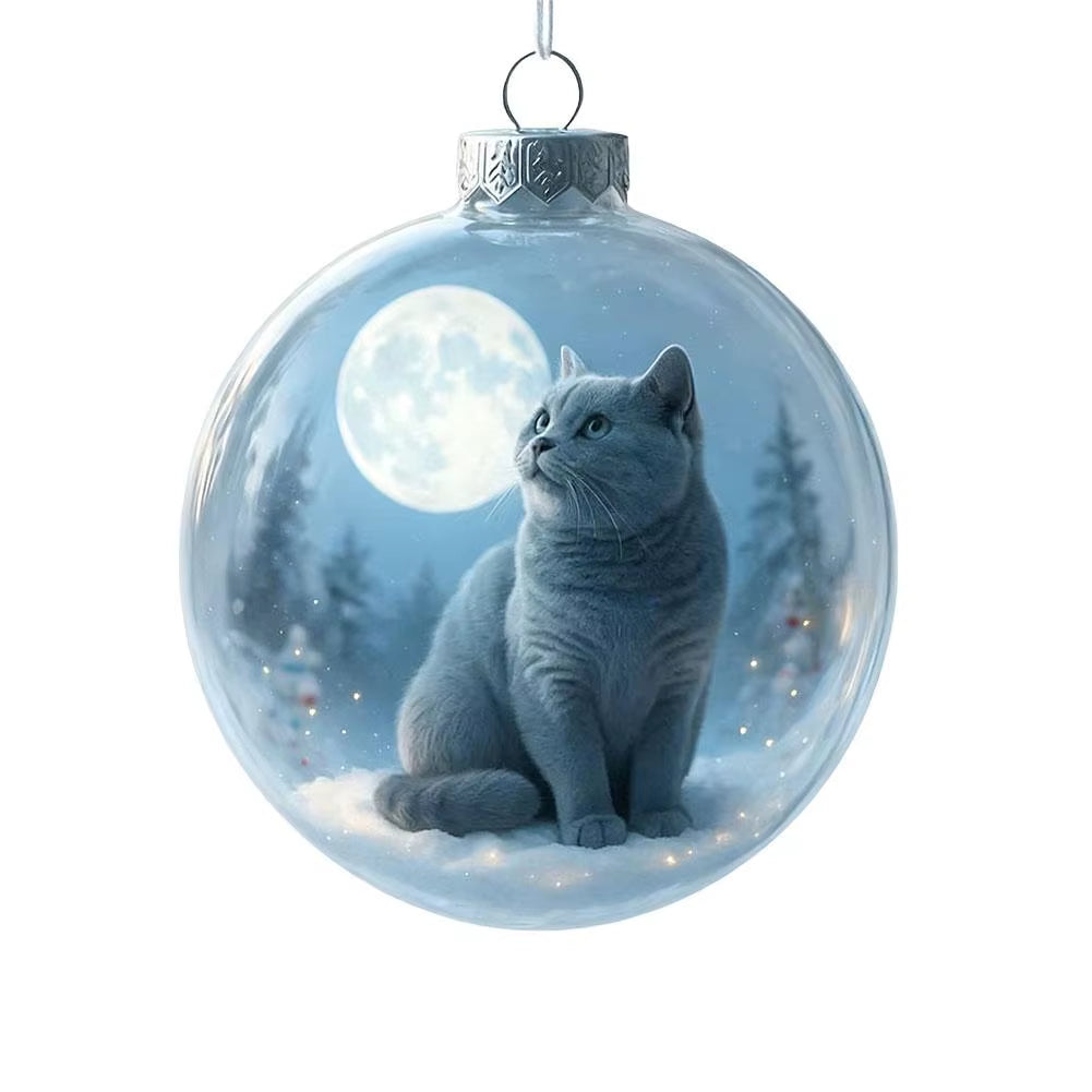 Cat Christmas ball ornament – photo 10