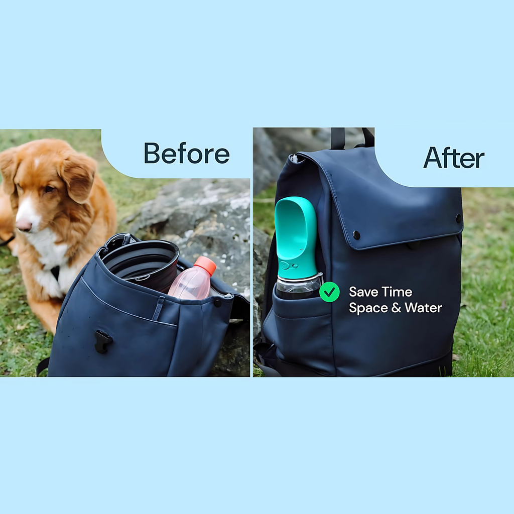 Portable Dog Water Bottle – 19 Oz Leak-Proof Dispenser for Travel & Hiking