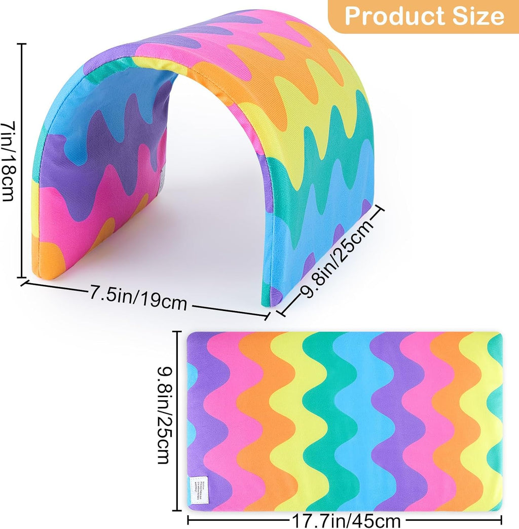 Foldable Guinea Pig Tunnel & Hideout – Rainbow Wave