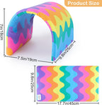 Foldable Guinea Pig Tunnel & Hideout – Rainbow Wave