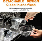 Transparent Hanging Bird Bath – Round Planet Design
