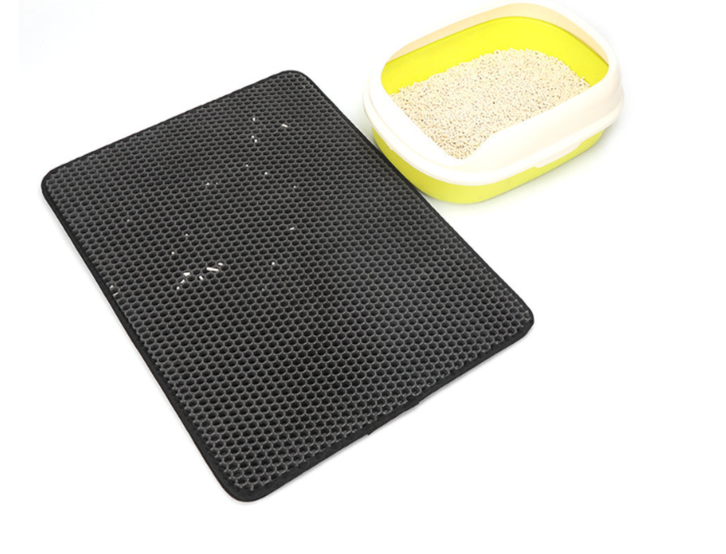 Pet Cat Litter Mat Pet Supplies EVA Double Cat Litter Mat