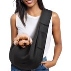 Pet Sling Carrier for Small Dogs and Cats – Hands-Free Travel Shoulder Bag with Safety Belt