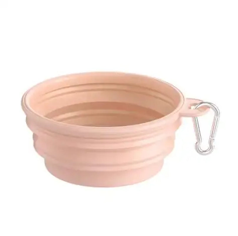 350Ml/1000Ml Collapsible Dog Bowl Outdoor Travel Pet Drinking Bowl for Dog Cats Folding Silicone Bowl Puppy Food Container