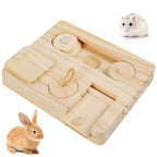 Wooden guinea pig foraging toy