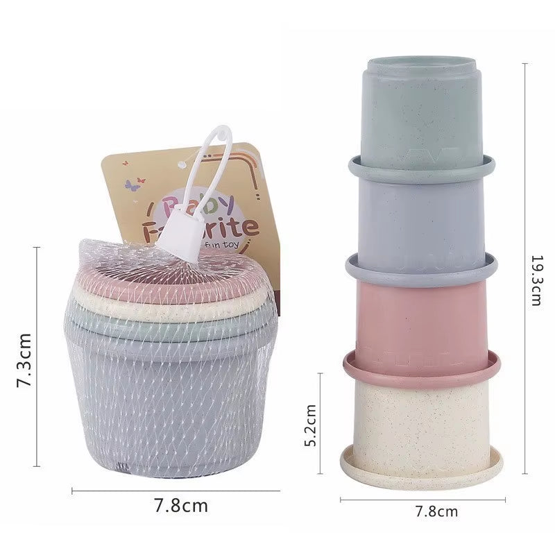 Rabbit stacking cups toy