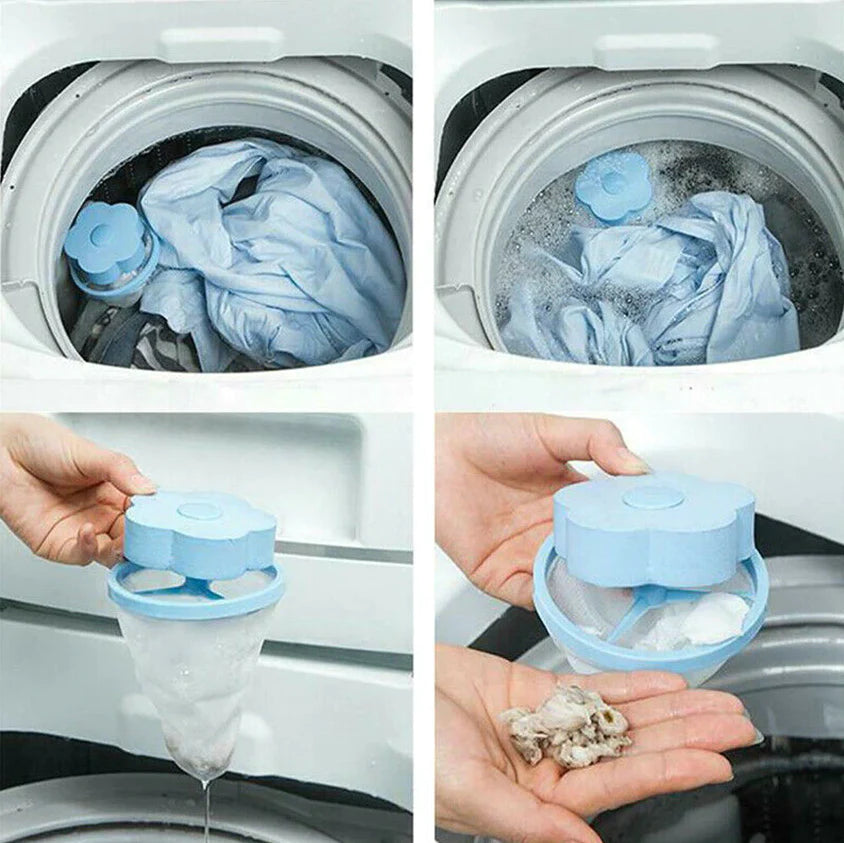 Pet hair catcher for washing machine
