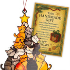 Cat Christmas tree suncatcher ornament – photo 4