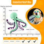 Octopus dog toy squeaky plush