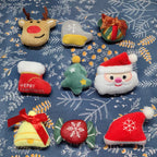 Christmas Theme Cat Toy with Catmint Kitten Plush Catnip Toy with Scent Cat Mini Catnip Chewing Toy Teeth Grinding Pet Supplies
