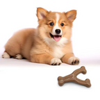 Durable Dog Chew Toy – Wishbone Shape with Real Bacon Flavor