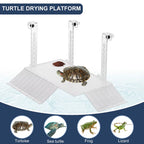 Adjustable Turtle Basking Platform Acrylic Clear Turtle Dock Climbing Habitat Float Island for Fish Tank Aquarium Accessories