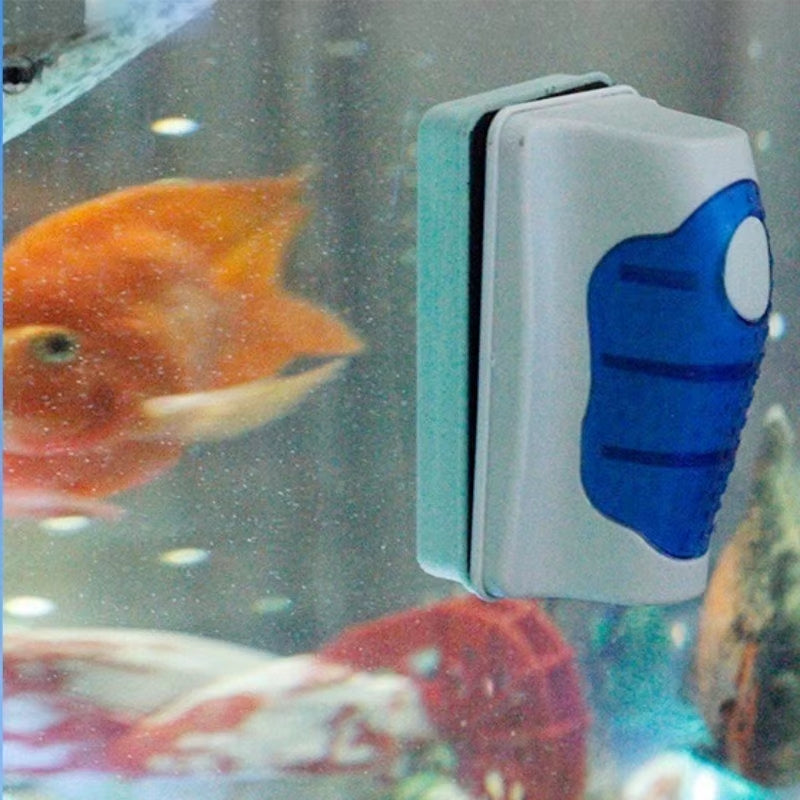 Fish Tank Glass Scraper Cleaner Floating Aquarium Cleaner Super Magnetic Clean Brush Aquarium