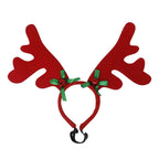 Christmas Dog Supplies Elk Reindeer Antlers Headband Santa Hat Pet Christmas Cool Dog Costume Cute Headwear Accessories