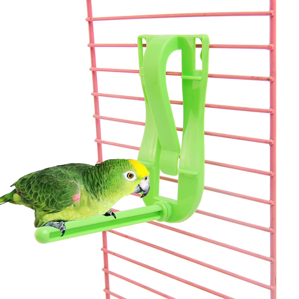 Bird Cage Veggie Clip & Perch – 6 × 12 cm
