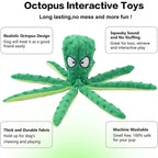 Dog Vocal Toys Octopus Non-Stuffed Soft Plush Toy Puppy Educational Teething Chew Toys Pet Supplies for Small Medium Dogs