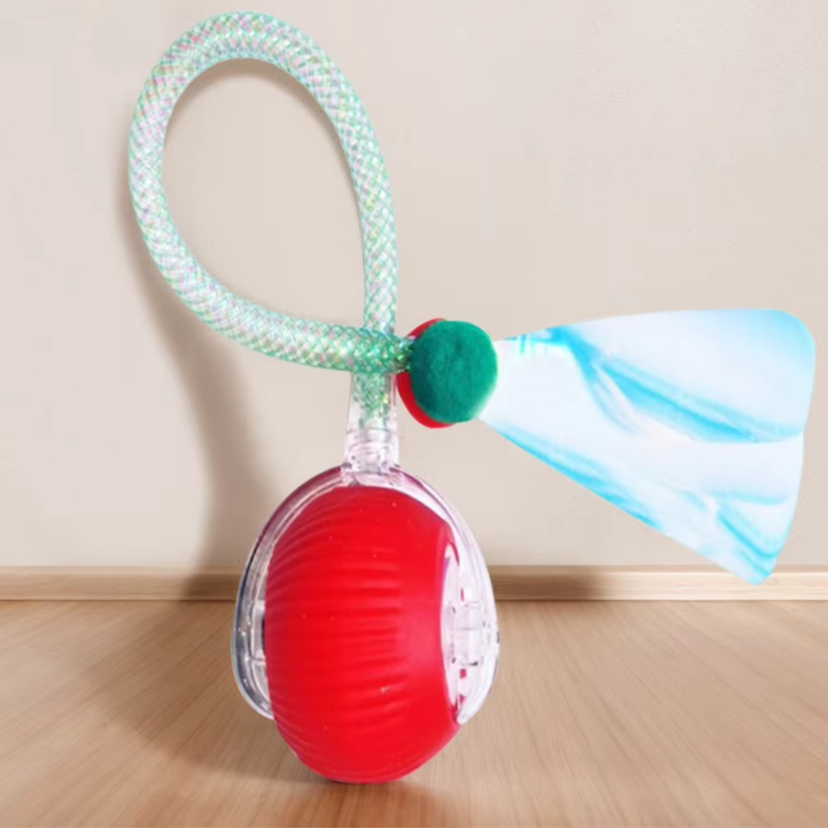 Motion-Activated Electric Cat Toy Ball – Rechargeable Interactive Pet Exercise Toy with Tail