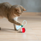 Motion-Activated Electric Cat Toy Ball – Rechargeable Interactive Pet Exercise Toy with Tail