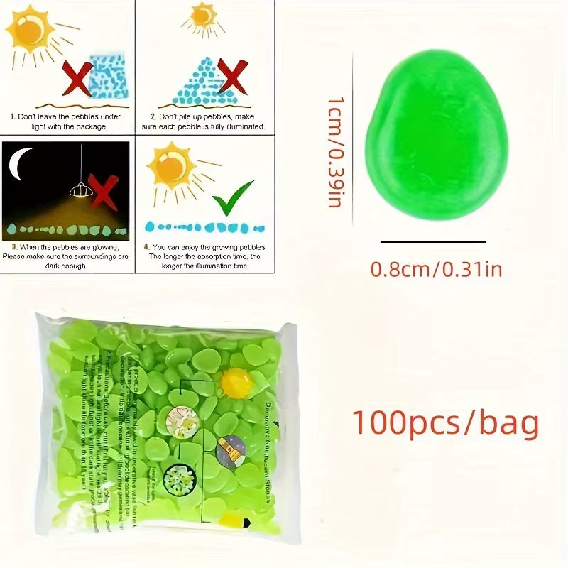 Glow-in-the-dark aquarium pebbles – photo 4