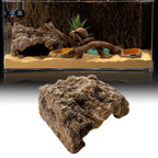 Resin Reptile Hide Cave Artificial Decoration Lizard Snake Turtle Shelter Hide Rest Cave Aquarium Landscaping Decors
