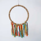 Pet Bird Parrot Toy Cotton Rope Circle Toys Chewing Bite Parrot Perch Hanging Cage Swing Rope Ring Stand Climb Toy Bird Supplies