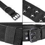 Wide Nylon Dog Collar with Metal Buckle – Neoprene Lined