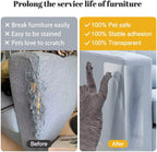 Clear cat scratch couch protector
