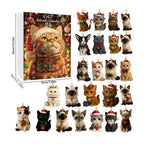 Cat advent calendar ornament