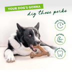 Durable Dog Chew Toy – Wishbone Shape with Real Bacon Flavor
