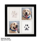 Diy Hand and Footprint Kit Ink Pads Photo Frame Handprint Paw Print Kit Dog Frame Pet Memorial Picture Frame with Pawprints Kit