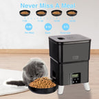 3L Automatic Cat Feeder with Heightened Pet Feeder Programmable Dog Feeder Suitable for Small and Medium Pet Feeders