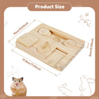 Wooden guinea pig foraging toy