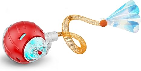 Motion-Activated Electric Cat Toy Ball – Rechargeable Interactive Pet Exercise Toy with Tail