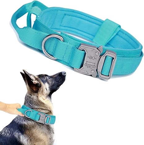 Tactical Dog Collar and Leash Set – Adjustable Military-Style Training Collar for Medium & Large Dogs