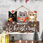 Wooden cat Christmas ornament – photo 4