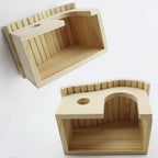 Wooden Hamster & Gerbil Hideout House – Forest Style
