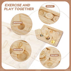 Wooden guinea pig foraging toy