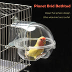 Transparent Hanging Bird Bath – Round Planet Design