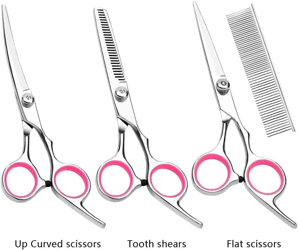 Stainless Steel Pet Grooming Scissors Set
