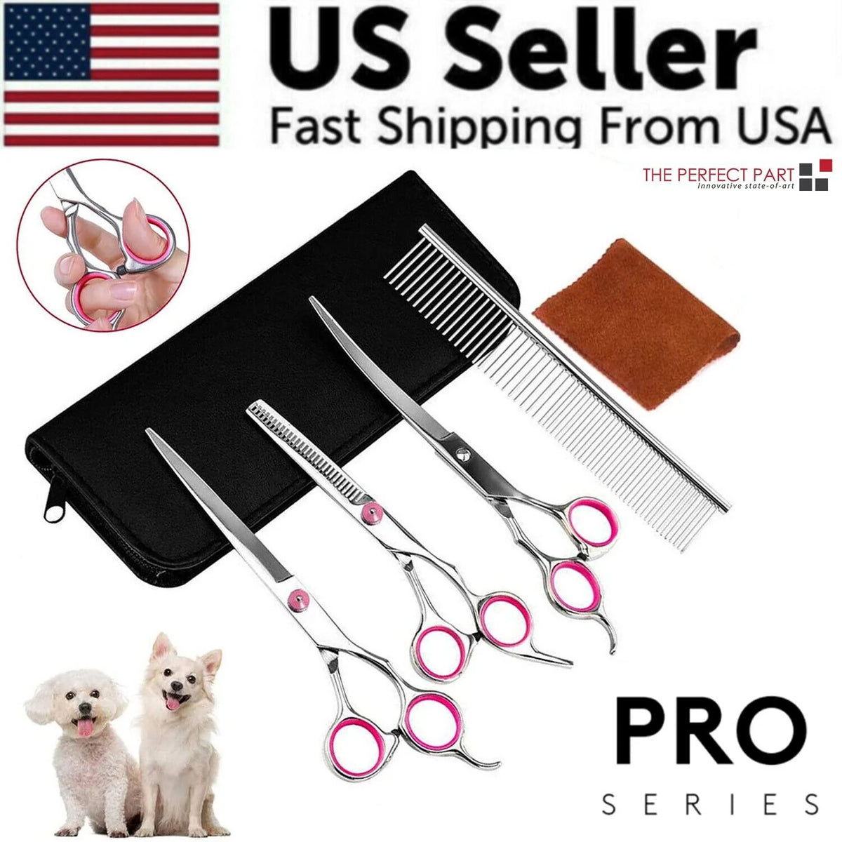 Stainless Steel Pet Grooming Scissors Set