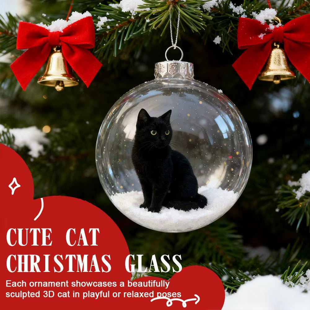 Cat Christmas ball ornament – photo 2