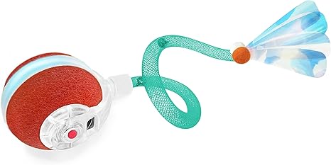 Motion-Activated Electric Cat Toy Ball – Rechargeable Interactive Pet Exercise Toy with Tail