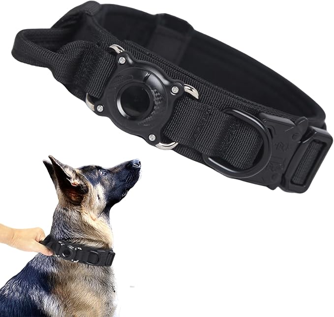 Tactical Dog Collar and Leash Set – Adjustable Military-Style Training Collar for Medium & Large Dogs