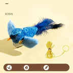 Chirping bird cat toy