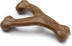 Durable Dog Chew Toy – Wishbone Shape with Real Bacon Flavor